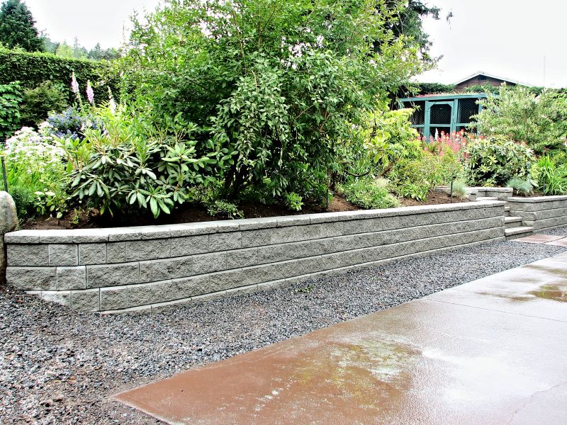 Completed Wall with Landscaping